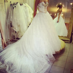 <span class=keywords><strong>Robe</strong></span> <span class=keywords><strong>de</strong></span> <span class=keywords><strong>mariée</strong></span> en tulle à paillettes XN1820 avec cristaux Vestido <span class=keywords><strong>De</strong></span> Casamento Sereia Style <span class=keywords><strong>bohème</strong></span> Robes <span class=keywords><strong>de</strong></span> <span class=keywords><strong>mariée</strong></span> - Product Image 2