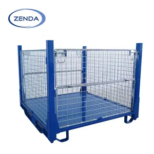 Quality Guarantee European Type Wire Container Pallet Cage Stillages Steel Mesh Box