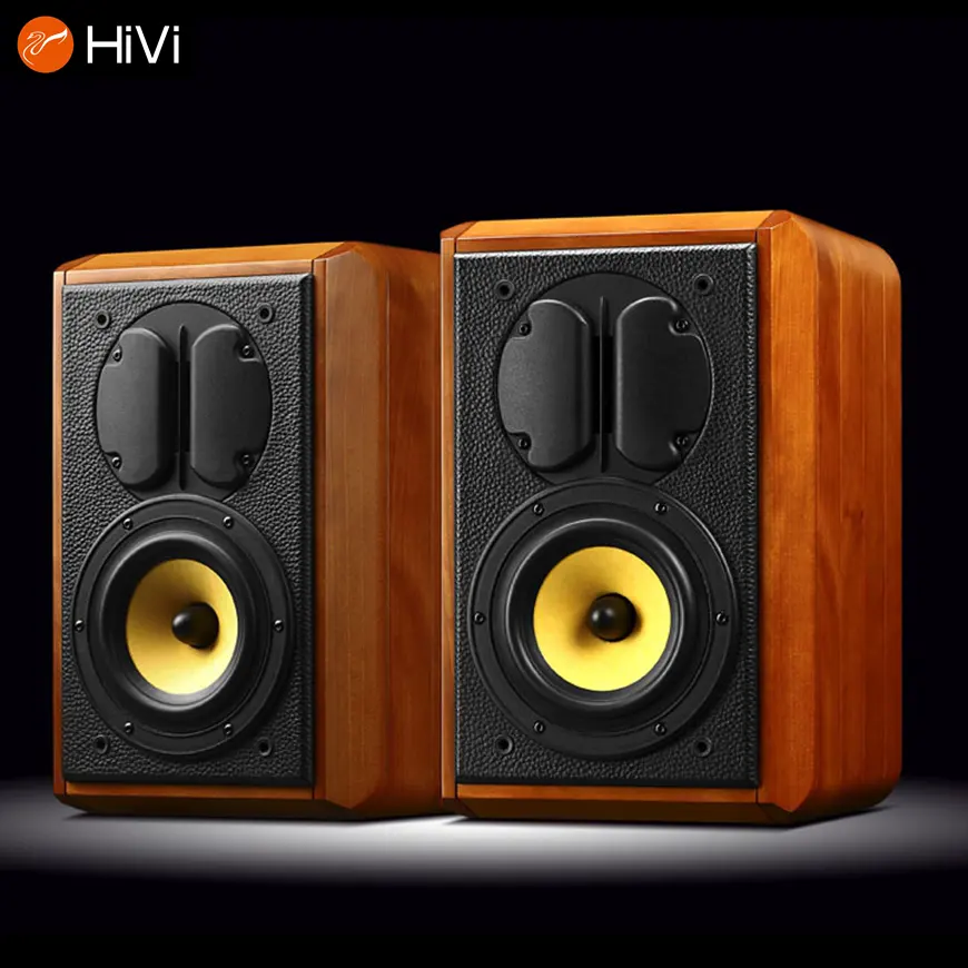 HiVi/Cisnes Madeira Real 2.0 Passiva Orador Sistema de Áudio Hi-Fi M1