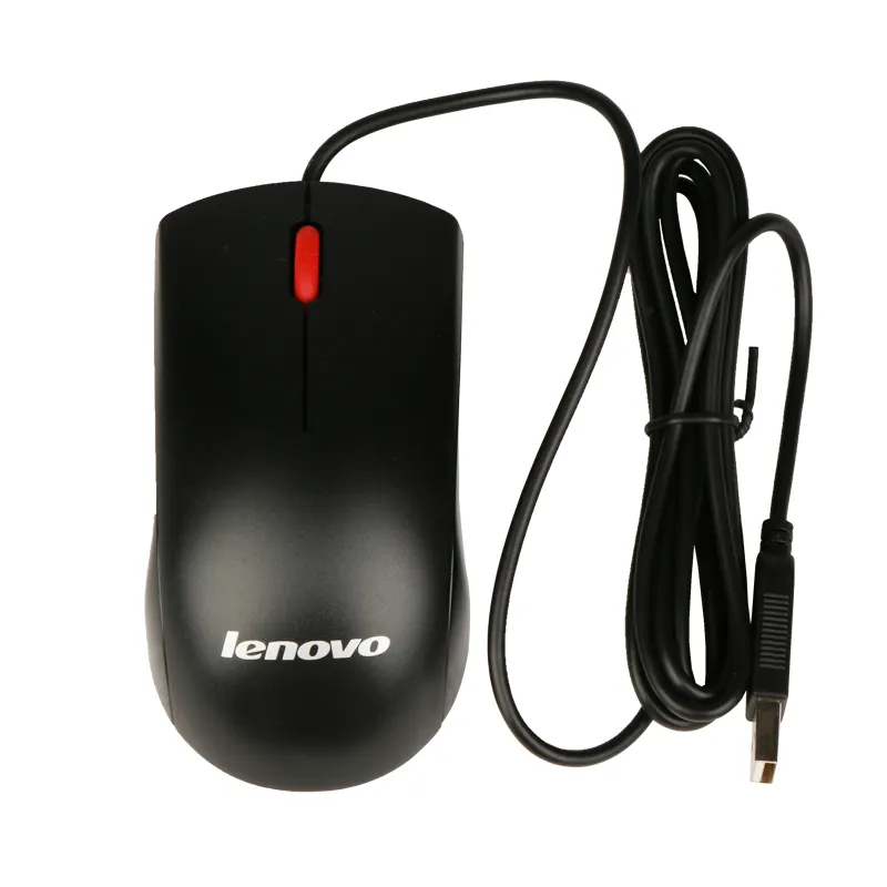 Lenovo เมาส์มีสาย USB,เมาส์ออปติคอลเมาส์ขนาดเล็ก M120 DPI 1000 Pro 3D