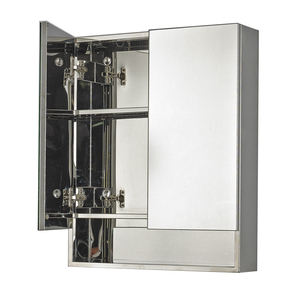 Double porte armoires <span class=keywords><strong>à</strong></span> <span class=keywords><strong>pharmacie</strong></span> avec miroir, qualité étagère murale en acier inoxydable miroir <span class=keywords><strong>armoire</strong></span> - Product Image 2