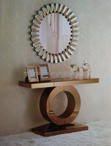 リビングエンパイア ミラー家具 ホールコンソールテーブル ブロンズカラー - Product Image 2