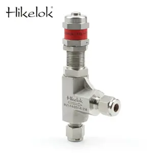 Swagelok-válvulas de alivio proporcional de alta presión, acero inoxidable 1/4 NPT, ajustable, tipo Hikelok