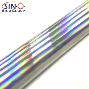 ECO Solvent UV Latex Inkjet Media Digitaldruck Glanz laser Chrom Regenbogen Holo graphischer Regenbogen Vinyl Aufkleber
