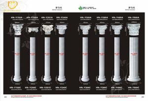 Bán Cột Phẳng Polyurethane Cột La Mã Màu Trắng Và Vàng - Product Image 5