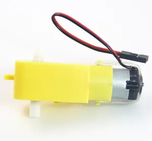 Phổ Biến Thông Minh Xe Robot Nhựa Lốp Bánh Xe DC Gear Motor 3V 6V Với Dòng