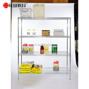 4 capas 350 kg pesado deber restaurante cocina metálicos estante, aprobación NSF y K/D - Product Image 1