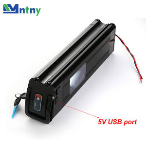 Baterai Sepeda Listrik CNNTNY Bottom Discharge 36v 1000w Silver Fish, Baterai Lithium 36v 20ah dengan Port USB dan Pengisi Daya - Product Image 4