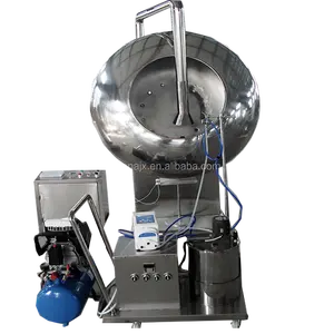 Chocolate Coating Machine Chocolate enrobing machine Many-colored sweet bright dragee machine