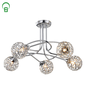 Venta caliente interior luz decorativa <span class=keywords><strong>luces</strong></span> de techo de cristal con 5 <span class=keywords><strong>luces</strong></span> de superficie montado balcón chandelier - Product Image 1
