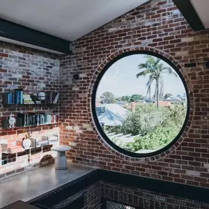 Super house runde Fenster, die sich öffnen Schlag festigkeit Hurrikans icherer Bogen festes rundes Fenster