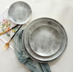 Vajilla de <span class=keywords><strong>Cemento</strong></span> para Catering de Bodas al por Mayor, Juegos de Platos Resistentes para Ocasiones Especiales - Product Image 2