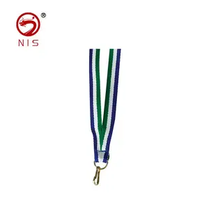 Zhejiang custom rainbow champagne color fabric medal ribbon