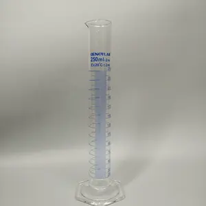 Produtos Vidreiros de LABORATÓRIO de Vidro Cilindro de Medição Com Vidro Hegaxon BENOY UM Fornecedor