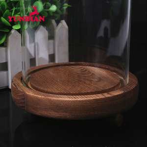 <span class=keywords><strong>Cloche</strong></span> <span class=keywords><strong>en</strong></span> <span class=keywords><strong>verre</strong></span> transparente de <span class=keywords><strong>grande</strong></span> taille, vente <span class=keywords><strong>en</strong></span> gros directe d'usine, avec base <span class=keywords><strong>en</strong></span> bois pour la décoration de la maison - Product Image 4