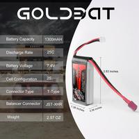 OEM usine OEM 7.4V 2s 1300mAh 25C Racing Li-Po batterie bateau pièce de rechange pour jouet RC Airsoft