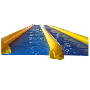 Double lanes air sealed inflatable water slip n slide, dual lane summer Inflatable slide the city for sale