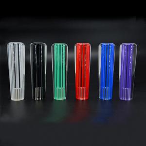 JDM yarış kültür 15CM çizgili kristal kabarcık vites silindir araba evrensel vites topuzu