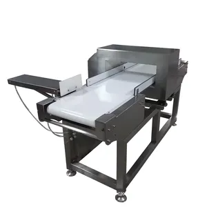 Conveyor belt metal detector detecting machine for cakes sugar test rod with roller rejector