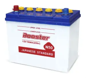 Booster Baterai Mobil Asam Timbal Kering Kualitas Tinggi N50 (12V 50Ah) Standar Jepang