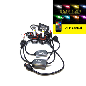 Bóng Đèn Pha <span class=keywords><strong>LED</strong></span> Xe Hơi RGB H7 H11 H4 5400lm Thay Thế Đèn <span class=keywords><strong>LED</strong></span> Xe Hơi - Product Image 5