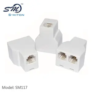 Adaptateur de téléphone RJ11 RJ12, connecteurs et prise modulaire (444c, 6P4C,8P8C), nouvelle mode, livraison gratuite, 2015