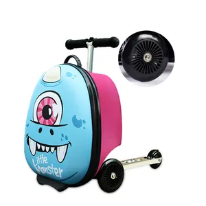 Mode Oem Kids Scooters Bagage Rideable Scooter Koffer Opvouwbare Eva Scooter Case Bagage Met Kinderen Speelgoed