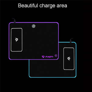 FUNSTY RVB Rétro-Éclairé Personnalisé <span class=keywords><strong>tapis</strong></span> <span class=keywords><strong>de</strong></span> <span class=keywords><strong>Souris</strong></span> Chargeur Sans Fil Fabricant <span class=keywords><strong>de</strong></span> Boîte <span class=keywords><strong>Avec</strong></span> Le <span class=keywords><strong>Port</strong></span> D'<span class=keywords><strong>USB</strong></span> - Product Image 3