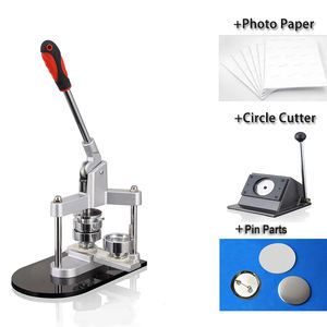 2018ร้อนด้วยตนเองปุ่มเครื่องเครื่องทำป้าย Made In China Model102 # - Product Image 2