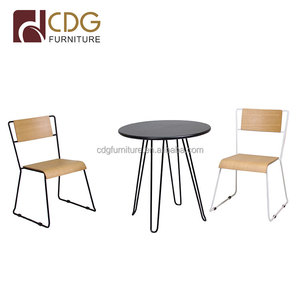 Commerce extérieur heavy duty style fer table à repasser avec vintage coloré en aluminium chaises empilables - Product Image 4
