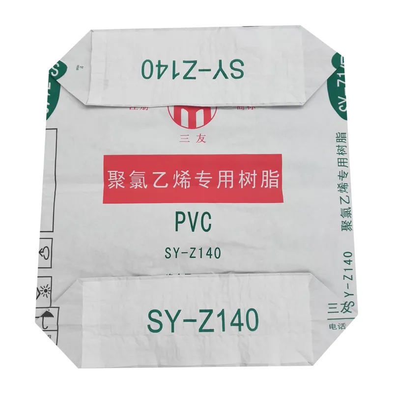 Handmatig vullen 2 ply kraft papieren zak voor chemische grondstof zonder afdrukken
