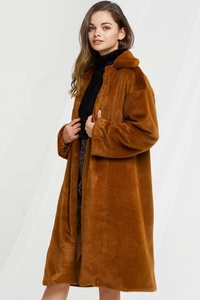 <span class=keywords><strong>Manteau</strong></span> de fourrure Faux Vison Lapin Rex pour femmes de haute qualité Style <span class=keywords><strong>Long</strong></span> avec <span class=keywords><strong>ceinture</strong></span> disponible en couleurs <span class=keywords><strong>marron</strong></span> blanc noir - Product Image 5