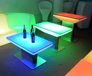 热卖LED照明家具套装led餐桌