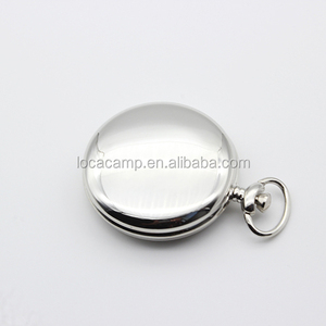 Bạc/Vàng Mini Pocket Xem La Bàn Với Móc Chìa Khóa Ngoài Trời Tăng Quà Tặng Tùy Chỉnh OEM Logo - Product Image 3