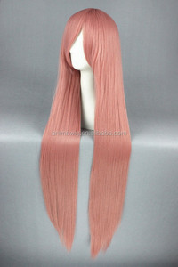 <span class=keywords><strong>Parrucca</strong></span> Cosplay per festa di Halloween Anime sintetica <span class=keywords><strong>lunga</strong></span> 100cm <span class=keywords><strong>rosa</strong></span> dritta Vocaloid Luka Cosplay - Product Image 4