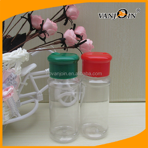 4 OZ claras de especias de plástico de frascos de botellas de contenedores de la tapa de la aleta con Pour y tamiz <span class=keywords><strong>Shaker</strong></span> Durable recargable perfecto - Product Image 4