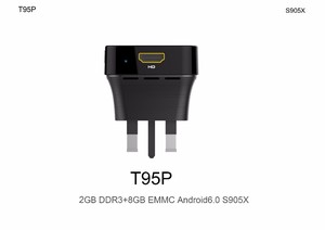 T95P Android 6.0 Amlogic S905X 4 K Smart Mini <span class=keywords><strong>PC</strong></span> TV Box <span class=keywords><strong>IPTV</strong></span> 2 GB/8 GB Quad-Core CPU HD DLNA Wifi Soutient 4 K Ultra HD image - Product Image 5