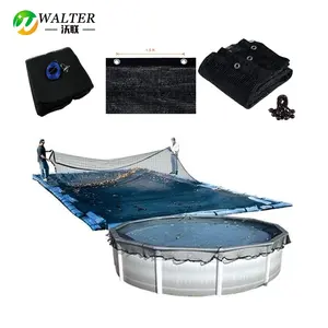 HDPE 材料冬季游泳 24 英尺圆形地面泳池叶网