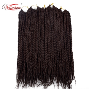 3X Boîte Tresses Au Crochet pas cher synthétique dreadlock... Crochet Tresses boîte tresses extension de cheveux au crochet QUANTITÉ MINIMALE DE COMMANDE 1PC - Product Image 2