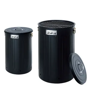 新设计垃圾桶垃圾桶烧烤炉便携式桶垃圾桶烧烤炉