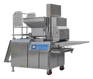 Hamburger processing line automatic meat hamburger patty forming making machine machinery overseas