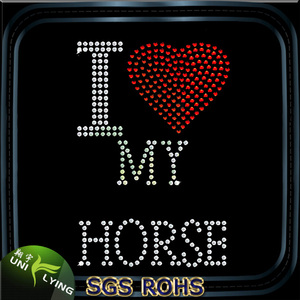 Amo a mis pedrería con motivos de caballos para decorar la <span class=keywords><strong>ropa</strong></span> - Product Image 1