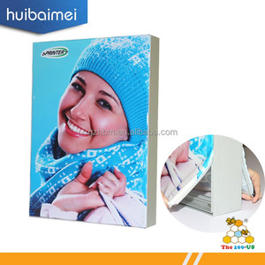 2017 fábrica nueva delgado perfil de aluminio sin marco de doble cara tela marco fotográfico - Product Image 1