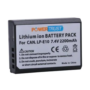 LP-E10 LP E10 LPE10 카메라 Battery 대 한 Canon EOS 1100D 1200D Kiss X50 X70 Rebel T3 T5 T6