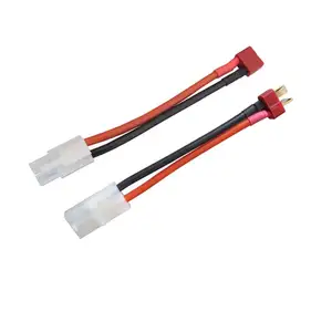 Dekan T Plug untuk Pria Konektor Tamiya Pengisian Kabel Adaptor 16AWG Silikon Kawat 100 Mm untuk RC Spare Parts