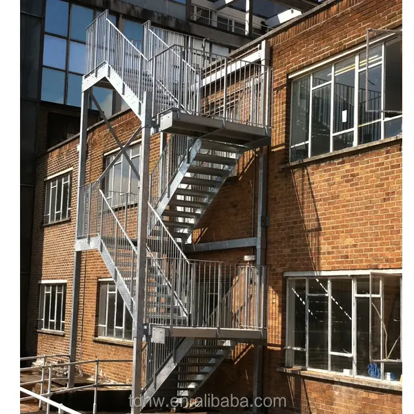 Escalera de acero galvanizado exterior/ESCALERAS DE metal exterior