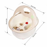 Bain de pieds chauffant ionique infrarouge pour détoxification, avec massage des pieds, en plastique ABS, boîte de Canton ou boîte de couleur