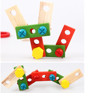 Semblant <span class=keywords><strong>jouer</strong></span> charpentier en bois enfants jouet outil ensemble - Product Image 3