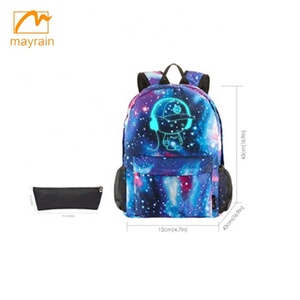 <span class=keywords><strong>Zaino</strong></span> della scuola, Fresco Unisex della Tela di Canapa <span class=keywords><strong>Zaino</strong></span> <span class=keywords><strong>Anime</strong></span> Luminoso <span class=keywords><strong>Zaino</strong></span> Daypack Sacchetto di Scuola di Spalla Del Sacchetto Del Computer Portatile - Product Image 4