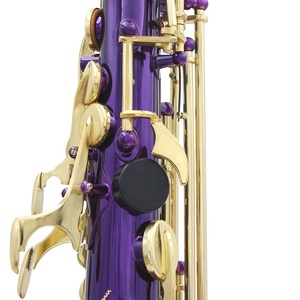 Saxophone professionnel chinois de haute qualité, bon marché, vente directe d'usine, ton <span class=keywords><strong>alto</strong></span>, couleur violet et blanc, laque - Product Image 2